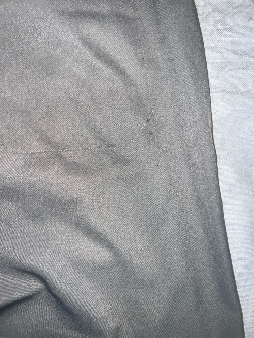 Men's Flat Front Performance Shorts — Light Grey - Picture 4 of 4